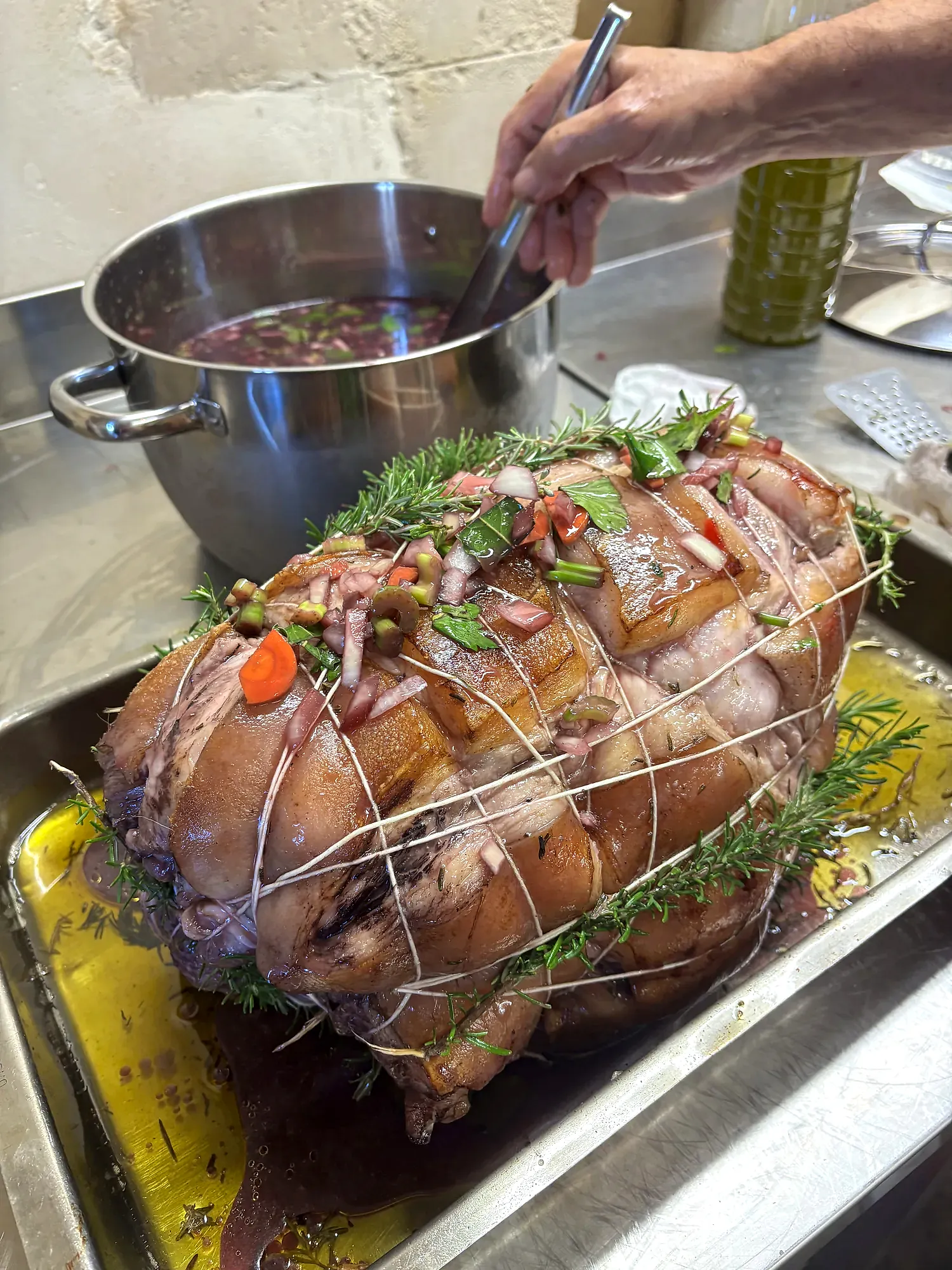 Una preparazione arrosto per il Convivio d'autunno