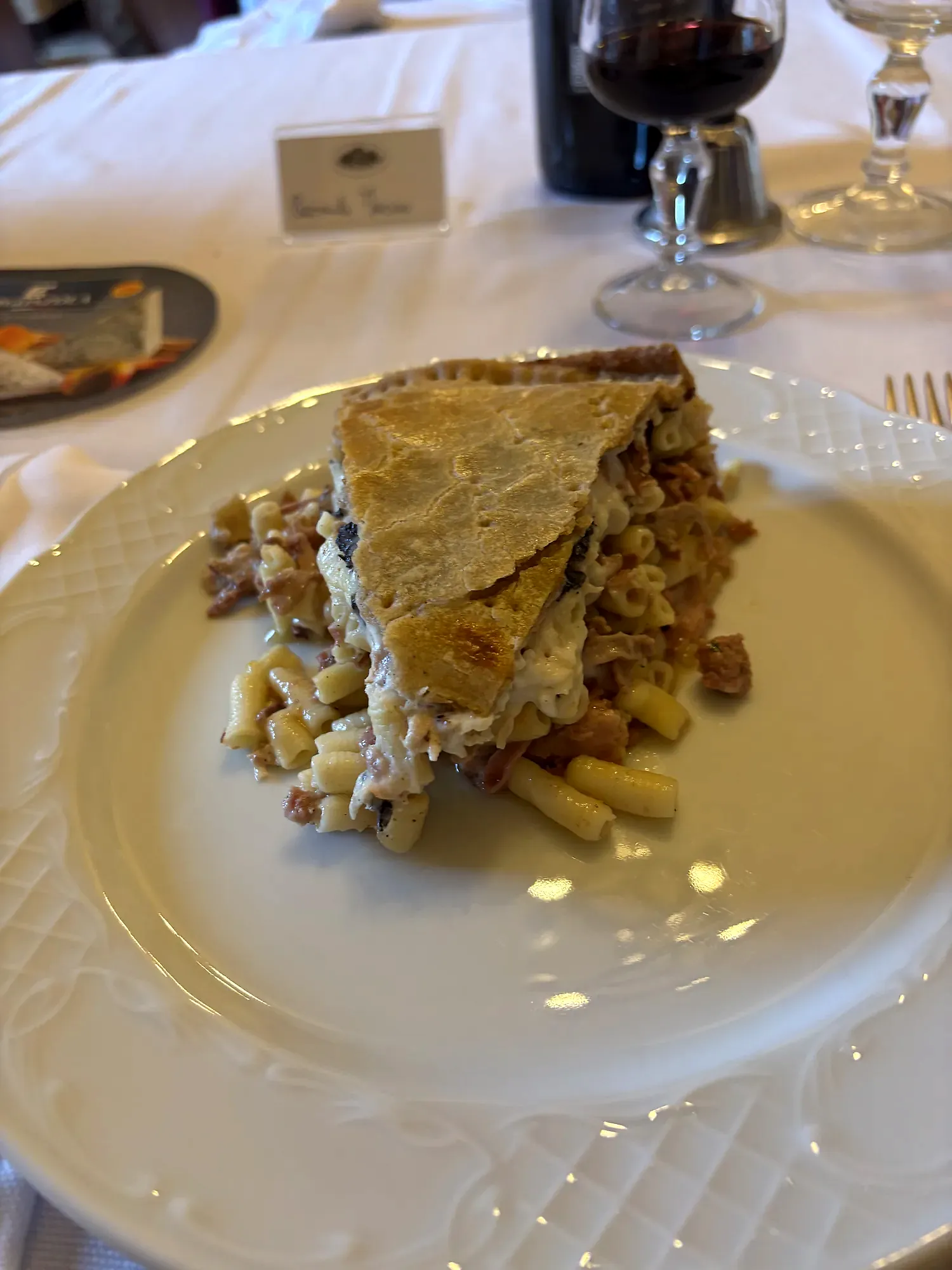 Una portata del Convivio d'inverno dei Cenacolari