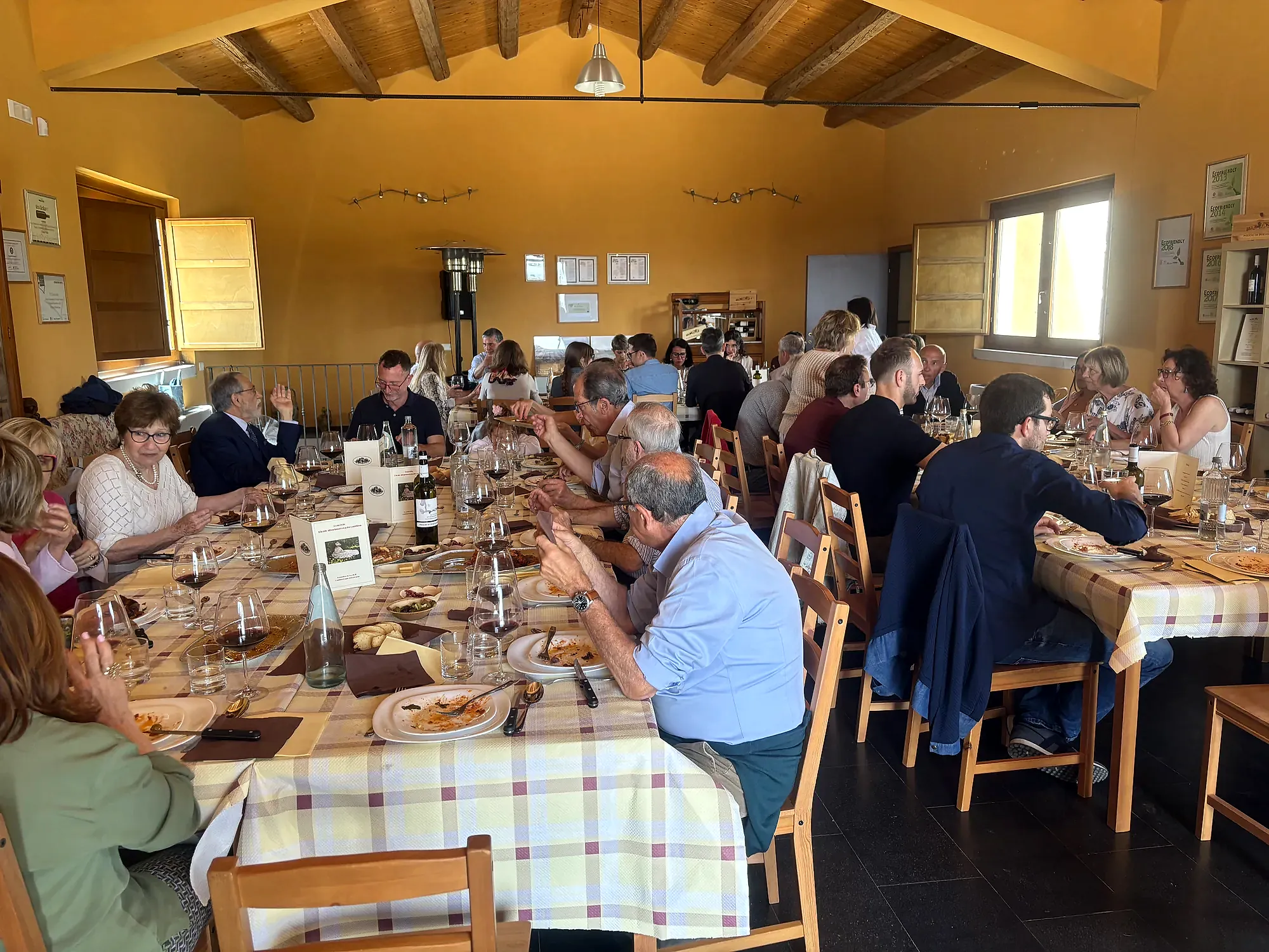 Il pranzo conviviale alla Cantina Poggio di Bortolone