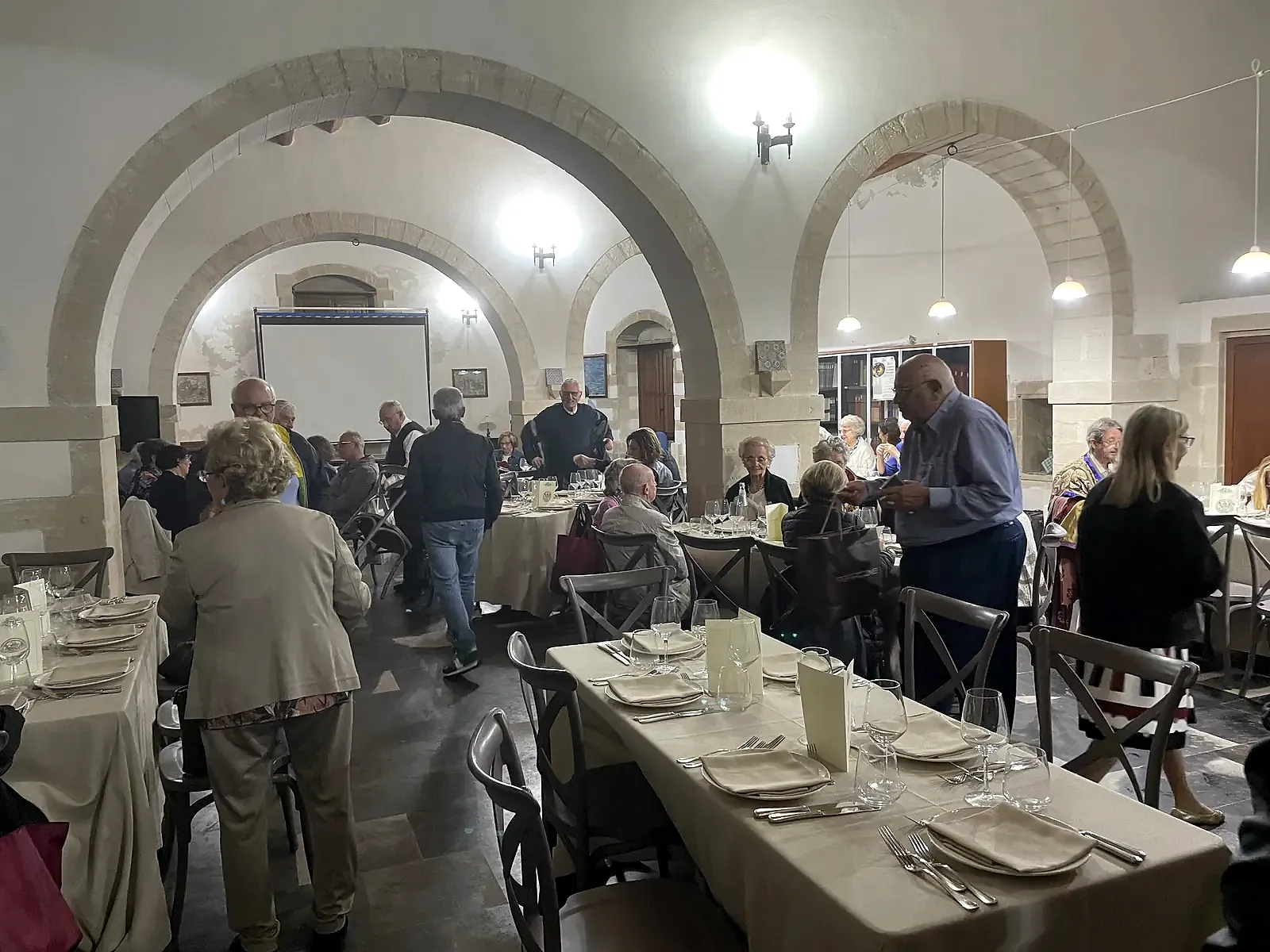 La tavola preparata per una delle giornate del progetto
